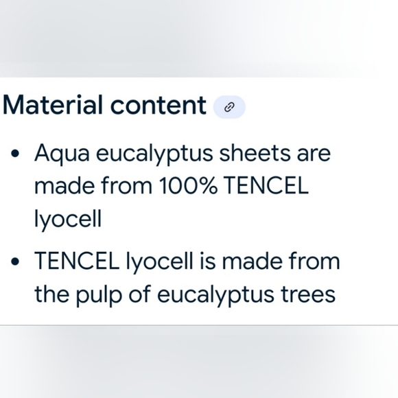 NWT - AQUA Eucalyptus Queen Sheet Set Sky Blue - Picture 5 of 5